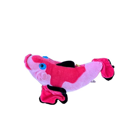 Classic Toy plush Pink Fish Stuffed Animal Toy 13 in Length - Picture 1 of 3